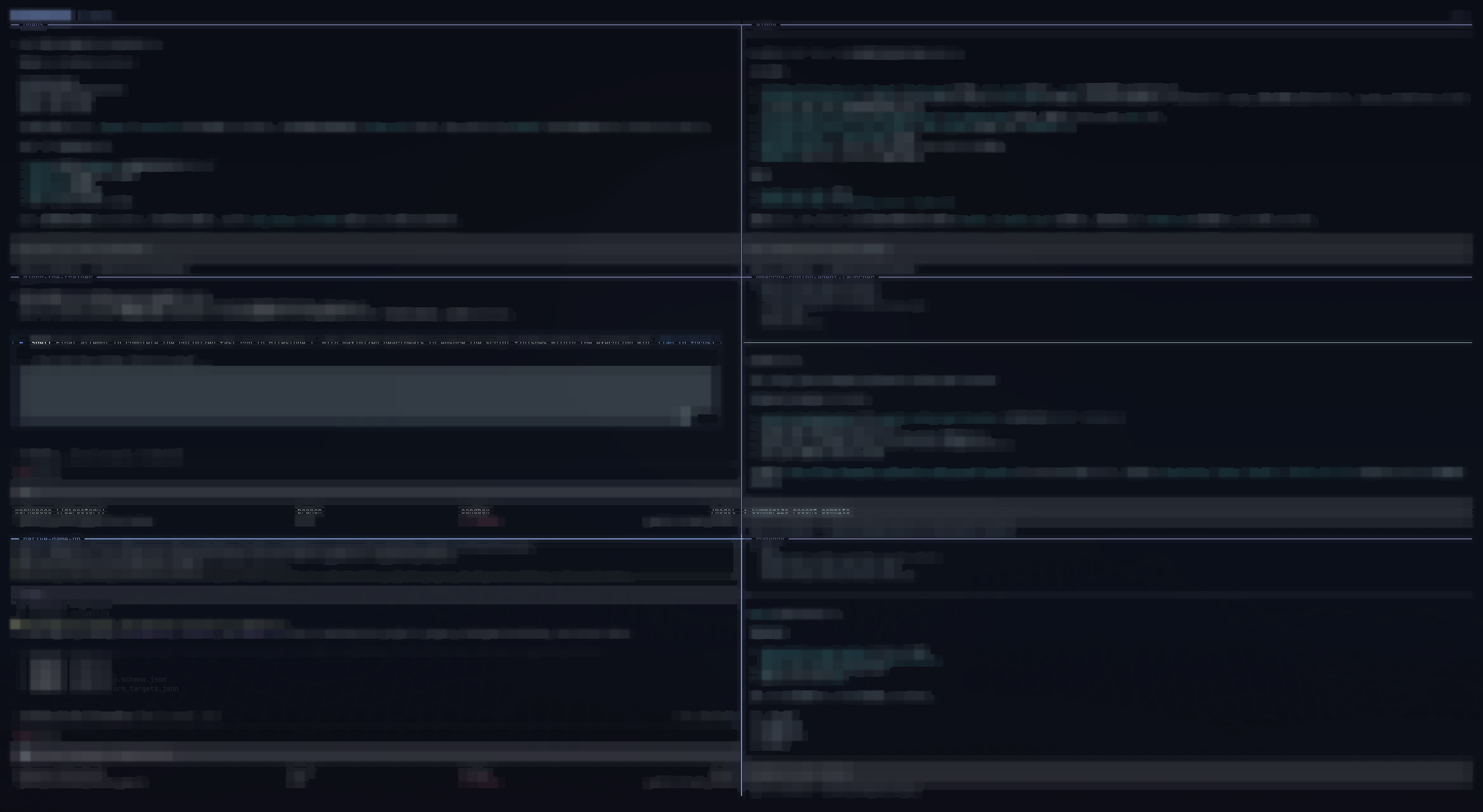 omarchy-coding-agent-launcher running multiple coding agents in tmux